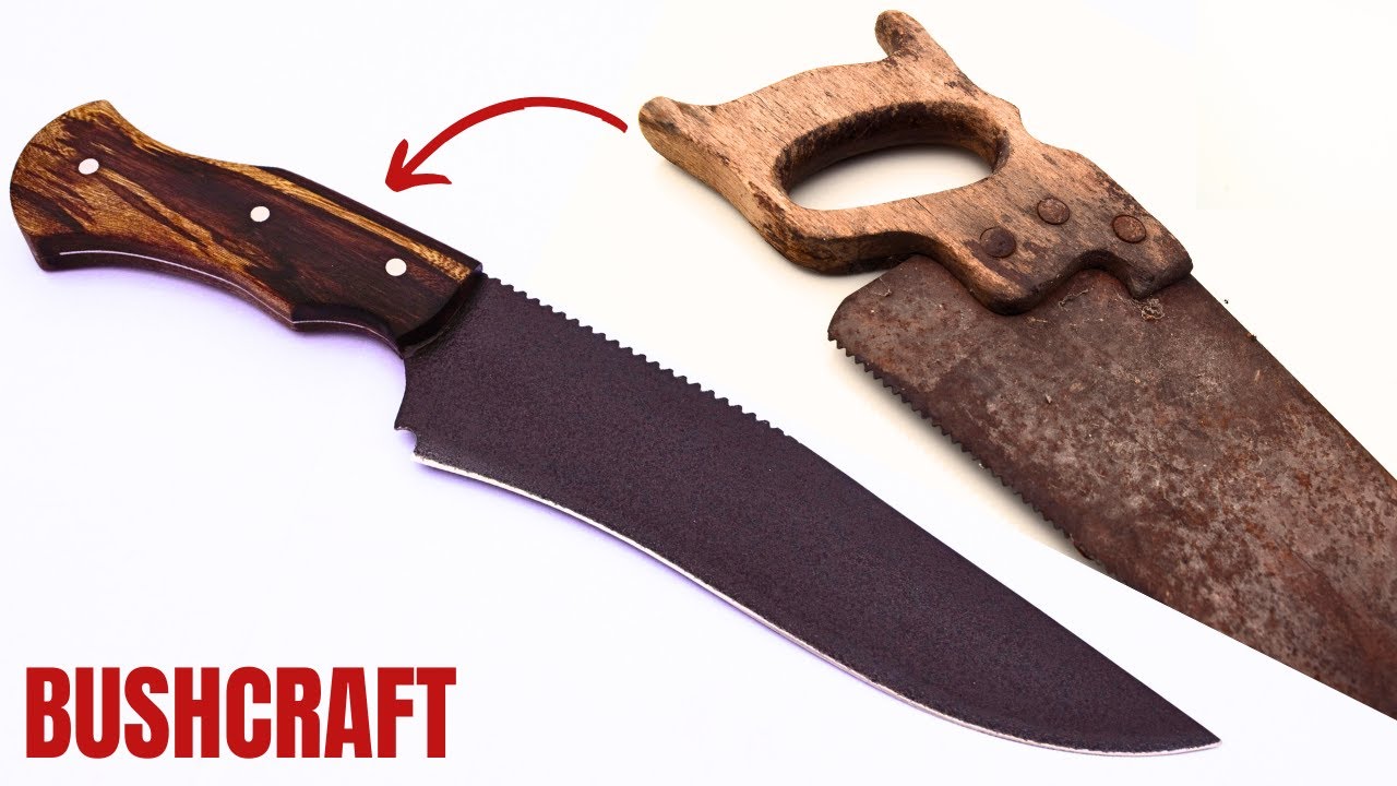 cuchillo simple a partir de un serrucho