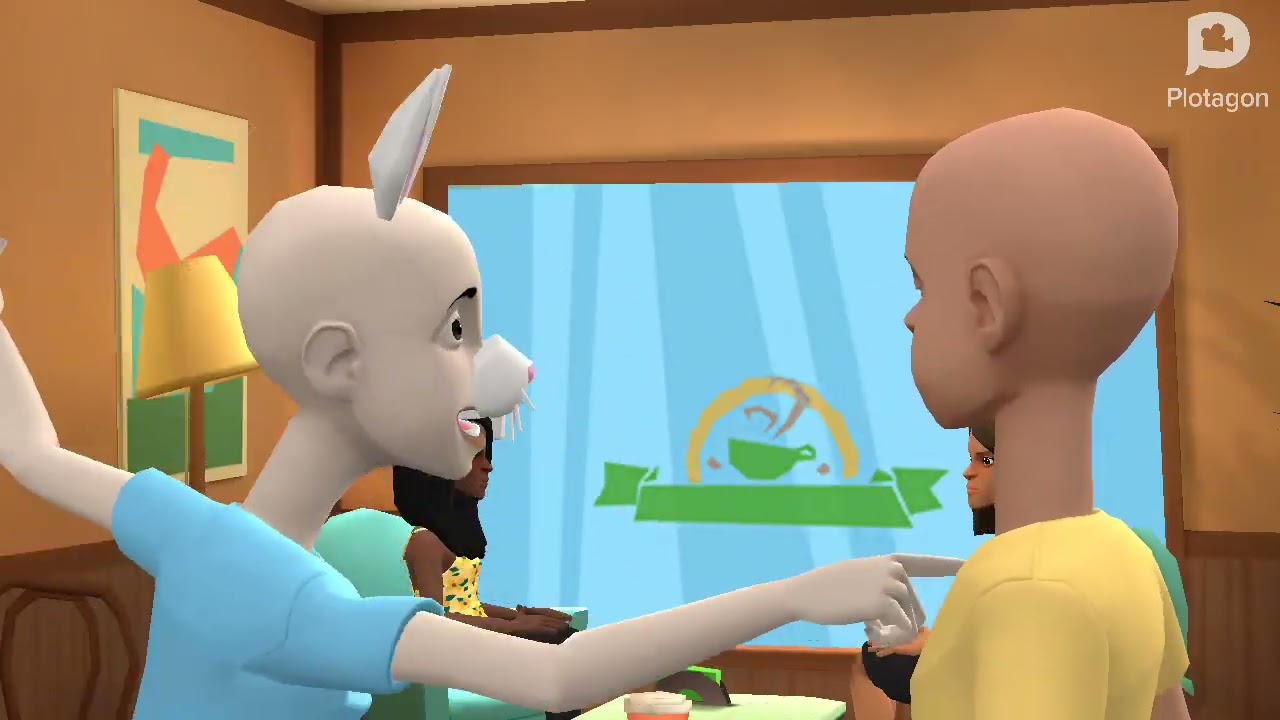 Caillou, and Classic Caillou behaves at McDonald's/ungrounded