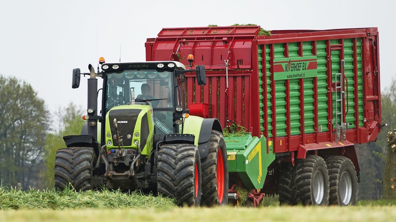 Fast Spring Rye Silage | Claas Axion 820 + Strautmann | Verhoef | 2021