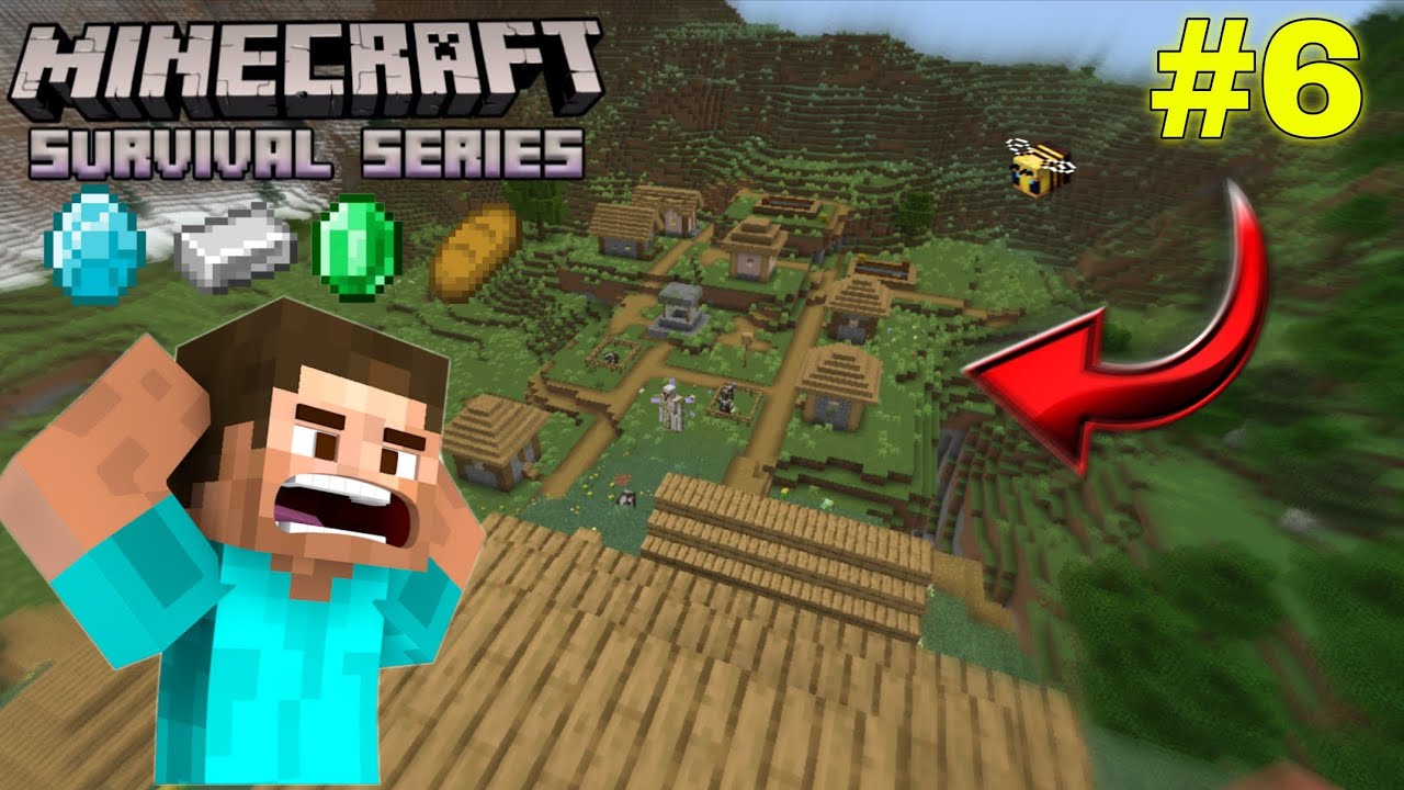I EXPLORE VILLAGE IN MY SURVIVAL SERIES #6 | MINECRAFT | #gaming #trending 