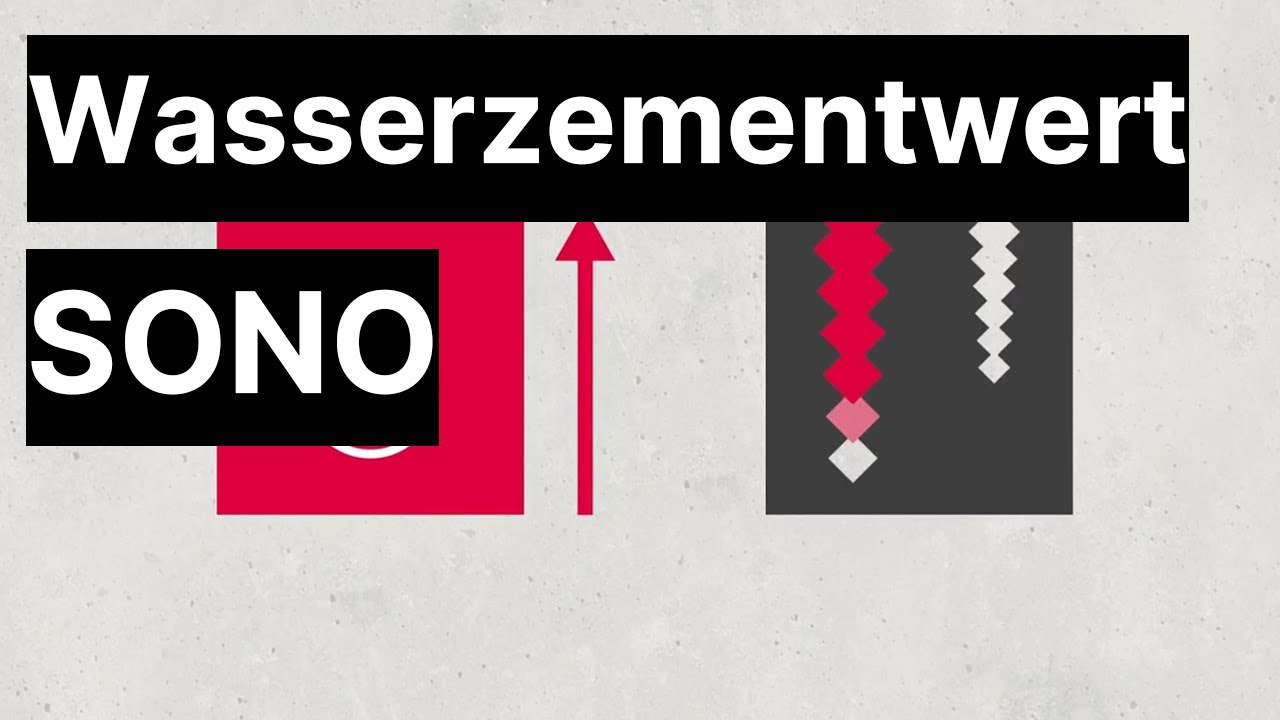 Die Bedeutung des Wasser-Zement-Wertes von Frischbeton