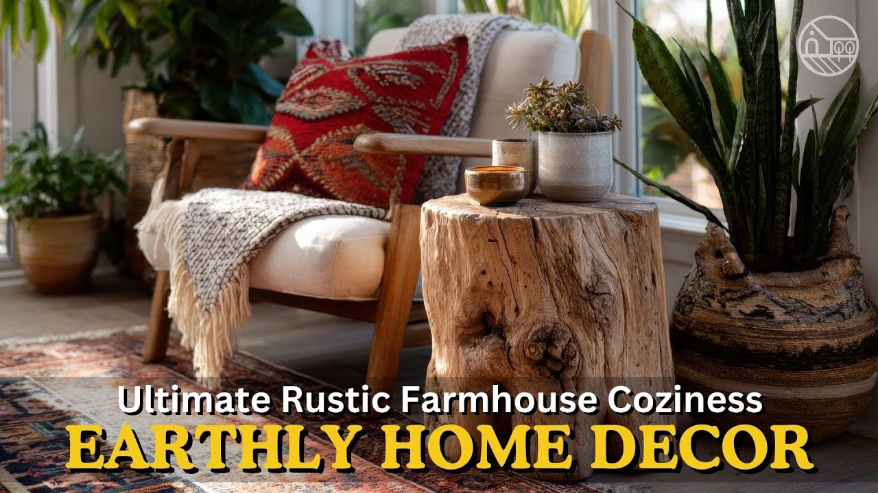 Rustic Farmhouse Decor Tour: Earthy Homes & Cozy Vibes