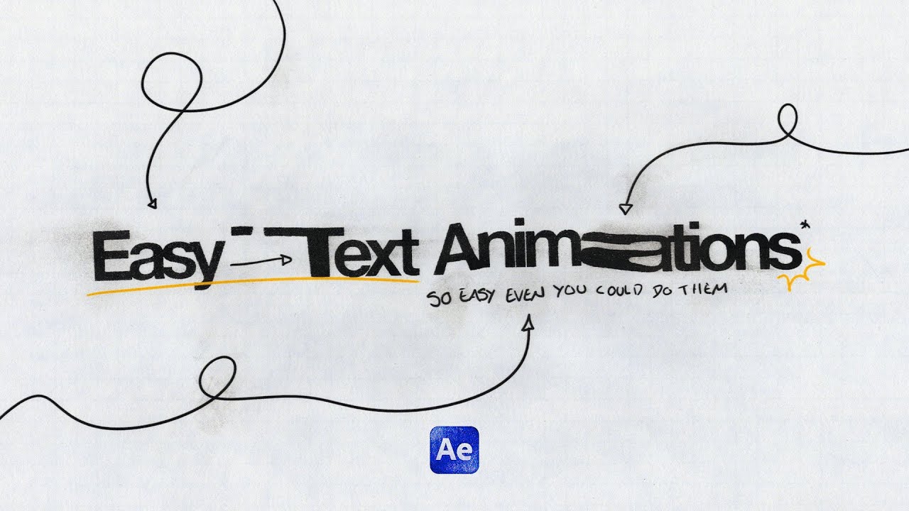 Easy Text Animations in After Effects (Tutorial)