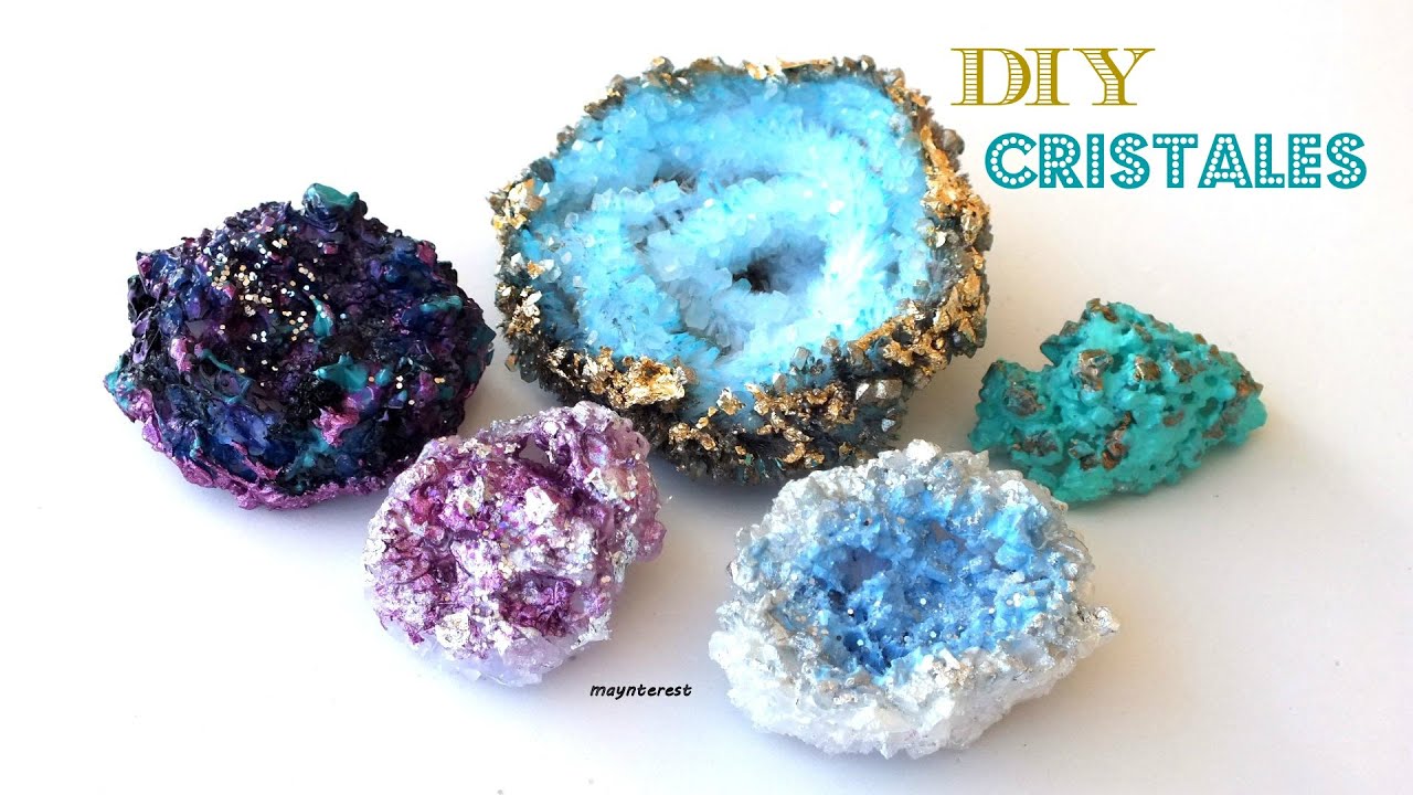 DIY Cómo hacer CRISTALES - MINERALES  para decorar la casa