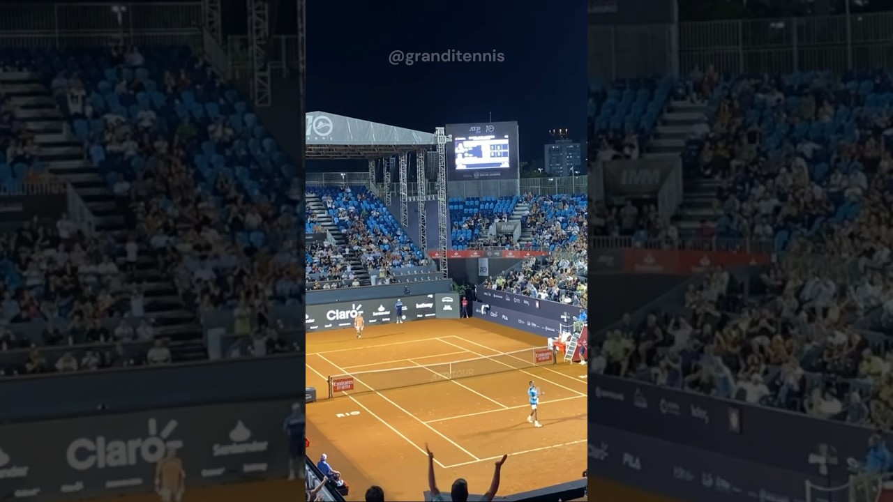 T. Monteiro x F. Meligeni Match Point Rio Open 2024 🎾 #rioopen #tenisbrasil #atptennis #sports
