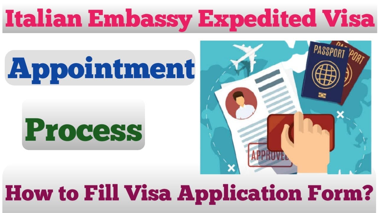 Italian Embassy Expedited Visa Appointment Process  | How to Fill Visa Application Form and DOV Form