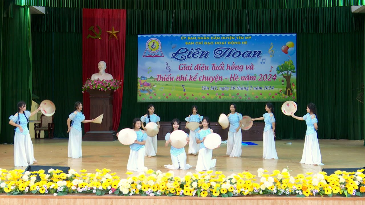 Múa THƯ PHÁP | Liên Hoan Giai Điệu Tuổi Hồng Huyện Yên Mỹ | Mãn Nhãn Màn Múa Dân Gian | YenMyMedia
