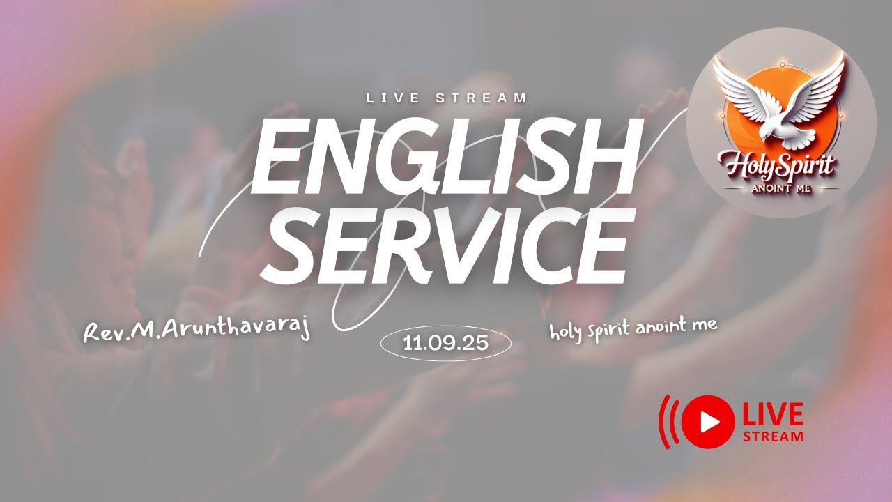 🔴 LIVE Stream | English Service   | 09/11/2025 | Rev.M.Arunthavaraj | Mathgal AOG Jaffna