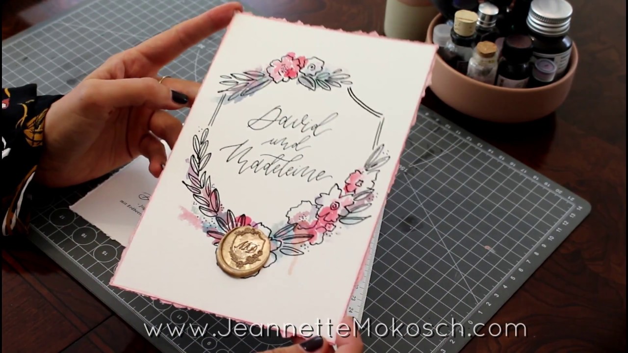Einfache Papierveredelung - Kanten reißen in Büttenoptik für Kalligraphie & Handlettering