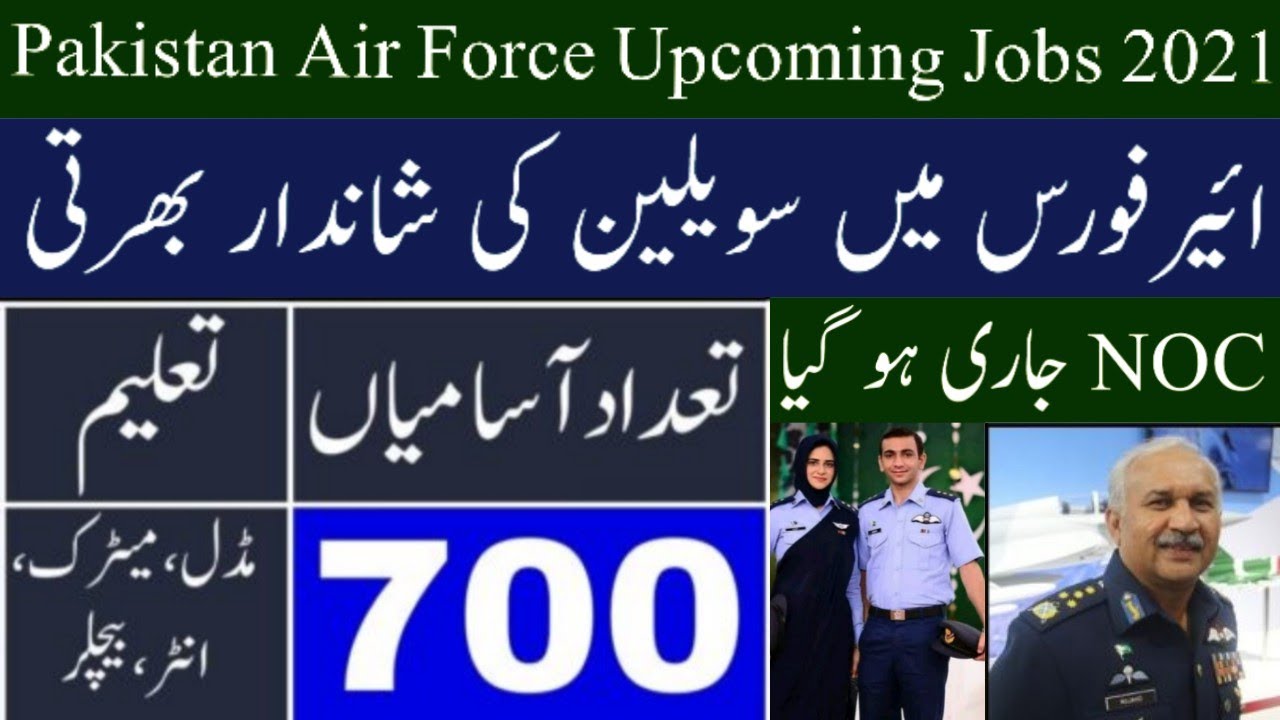Pakistan Air Force PAF Civilian Upcoming Jobs 2021
