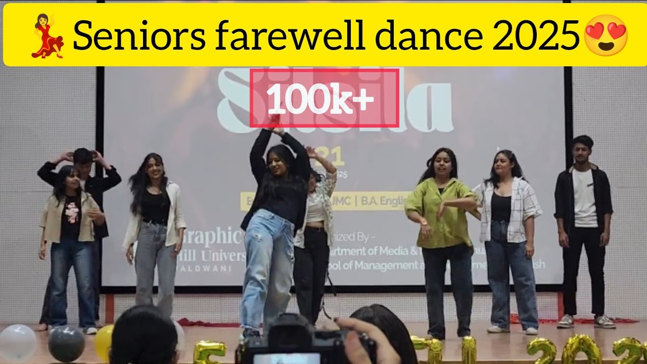 Dance performance for seniors farewell 2025