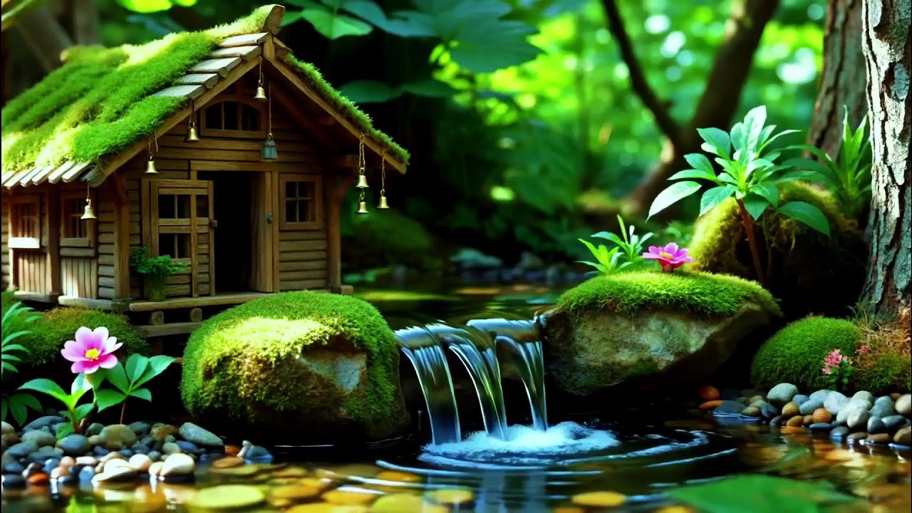 Relaxing Music Gentle Water Flow| Nature Scene for Inner Peace