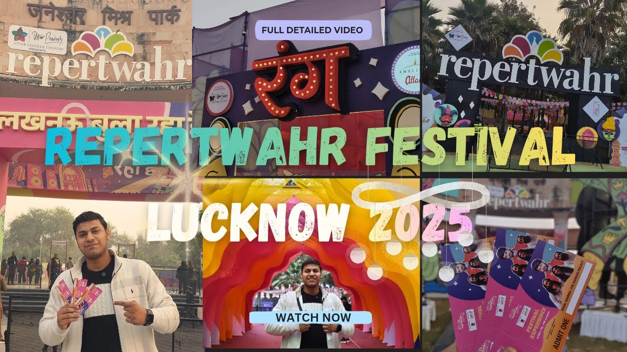 Lucknow's Biggest Repertwahr Festival 2025 @ikiguyvlogs |Janeshwar Park Lucknow|