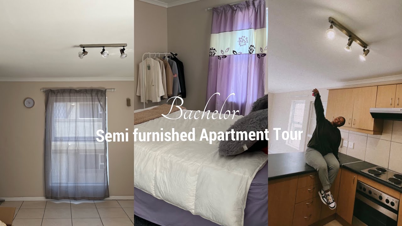 Semi-furnished Apartment Tour | South African YouTuber | Ahlume Mqonci