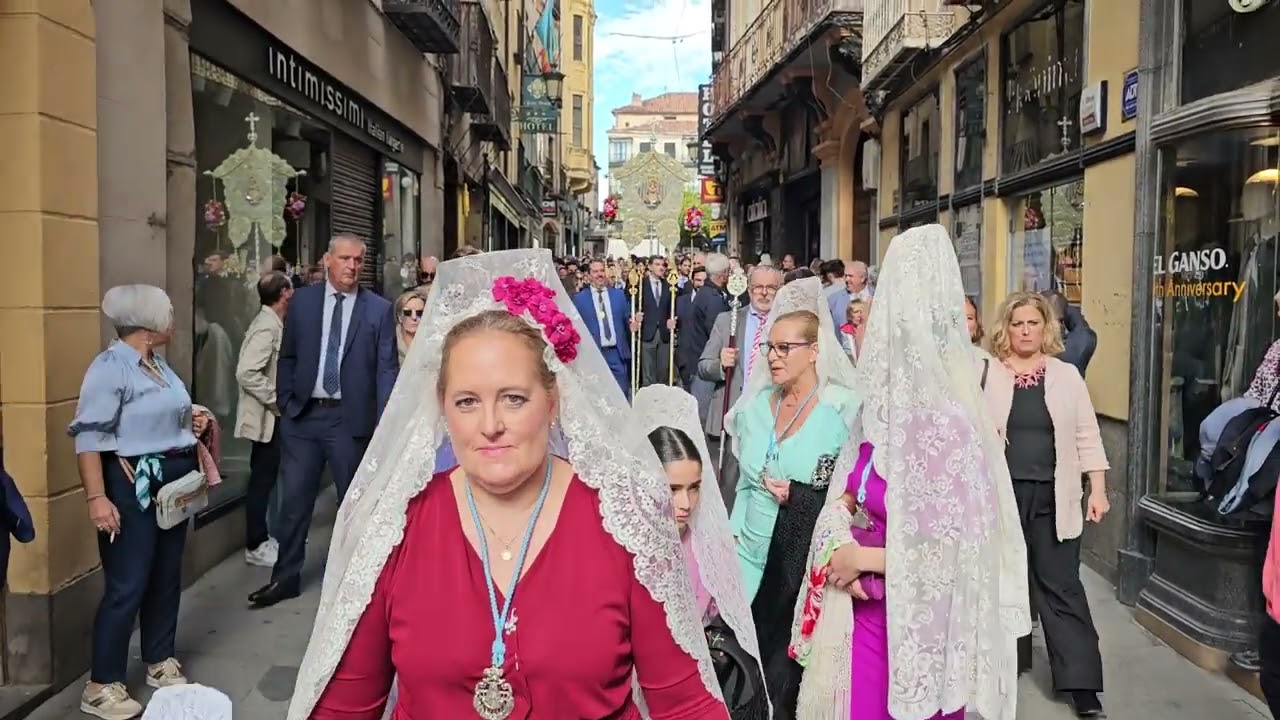 Hermandad del Rocío de Segovia. Bendición del Simpecado. Procesión a I. San Sebastián. 13/10/2024