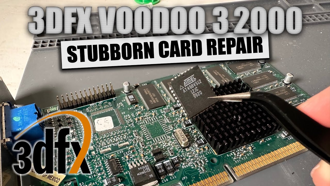Ремонтируем Stubborn 3dfx Voodoo 3 2000!