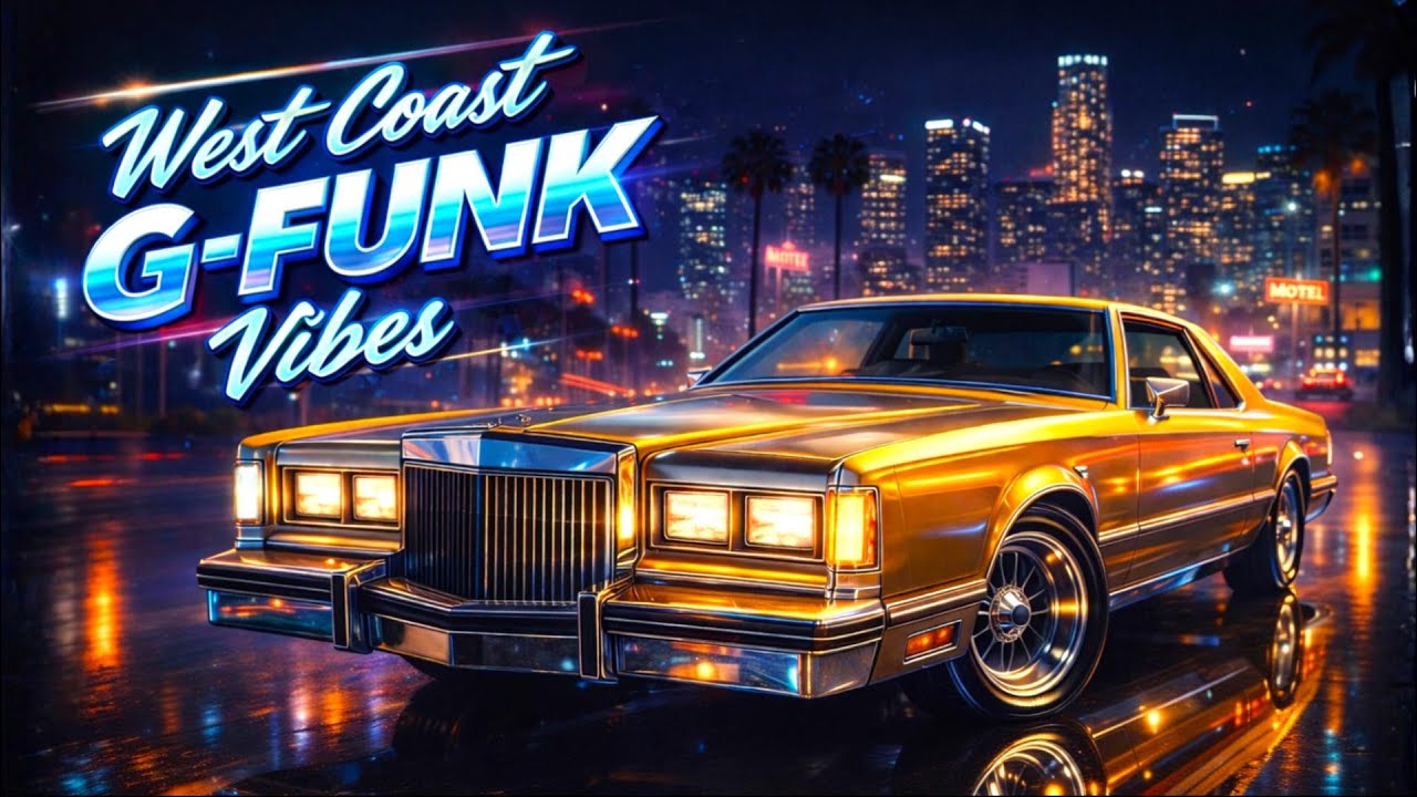 🌴 West Coast G-Funk Vibes 🌅 R&B Sunset Cruise | Nate Dogg, Warren G, DJ Quik & Zapp Inspired