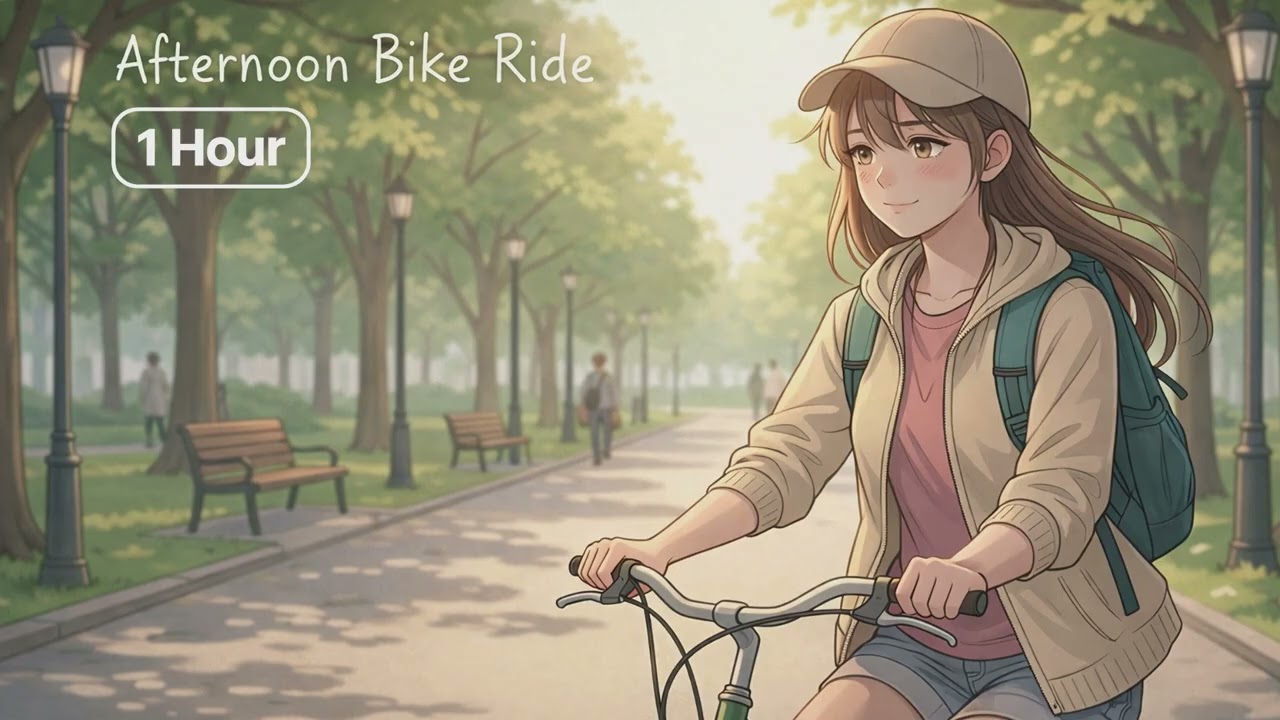 🚲 No One Was Chasing Me Today. ｜1 Hour Afternoon Bike Ride【ZynthTone】