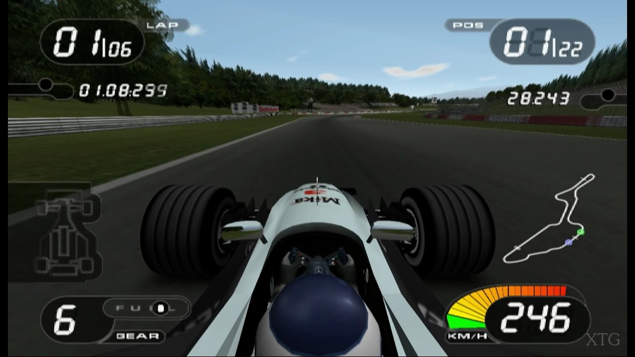 Формула-1 2001 PS2 Геймплей HD (PCSX2)