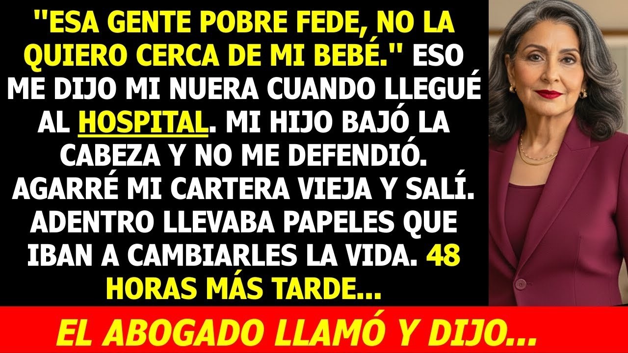 Los Pobres Feden, Aléjate de Mi Bebé , Dijo Mi Nuera    Lo Que Llevaba en Mi Cartera Los