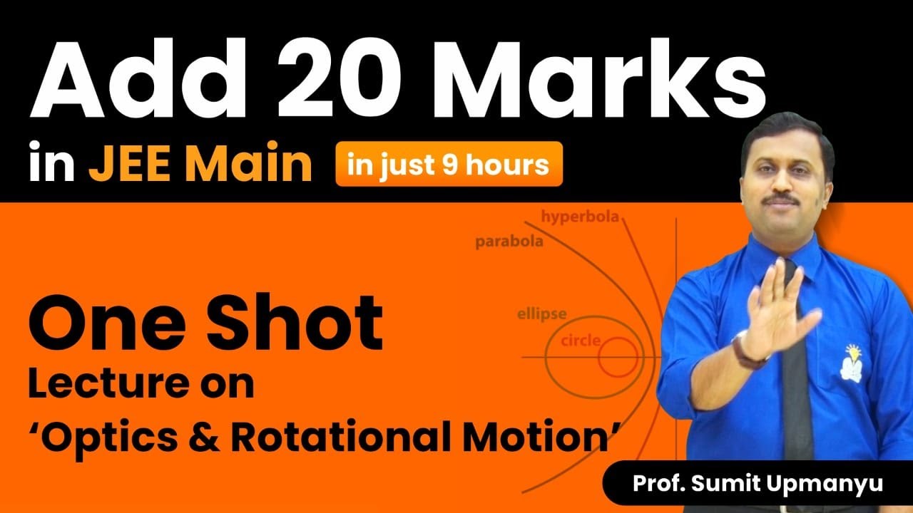 Optics & Rotational Motion.JEE Mains Weightage: ~ 20 Marks
