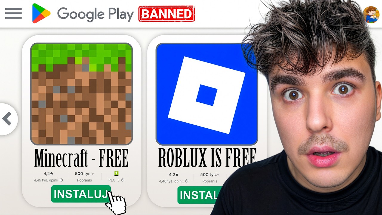 GRY Z GOOGLE PLAY KTÓRE ZOSTAŁY USUNIĘTE!!