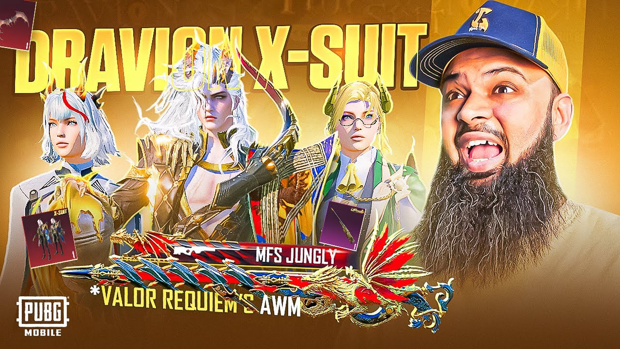 82,000UC 🔥 Dravion X-Suit & Valor's Requiem AWM Max Lucky Spin 🐲 PUBG Mobile Crate Opening