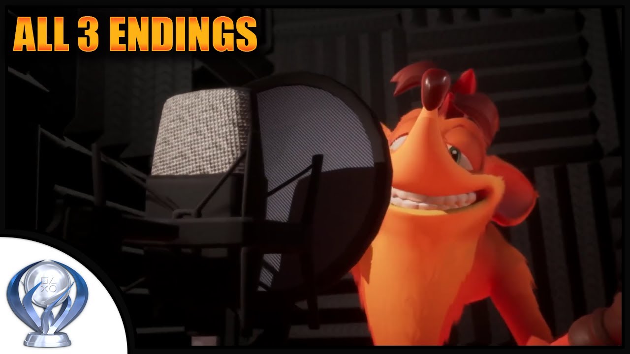 Crash Bandicoot 4 - All 3 Endings (Normal, Secret Ending 100% and 106%)