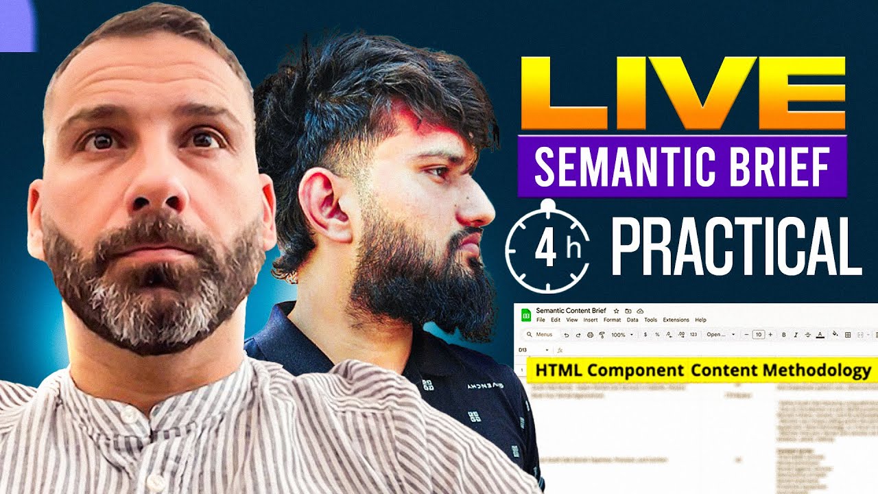 Live Semantic Brief Creation Using Koray's Framework by Harry Anapliotis (Ep. 18)