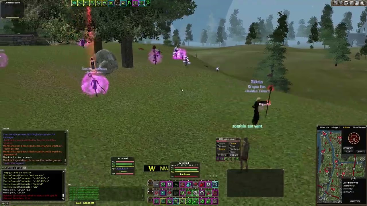 eden daoc test necro rupt dot