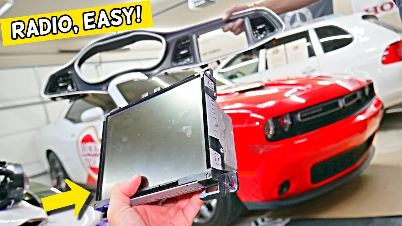 Dodge Challenger Radio Replacement Removal 2014 2015 2016 2017 2018 2019 2020 2021 2022 2023 2024