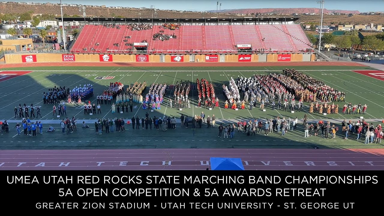 (11/8/2024) UMEA Utah Red Rocks Marching Band Championship -  5A Open Competition & Awards Retreat