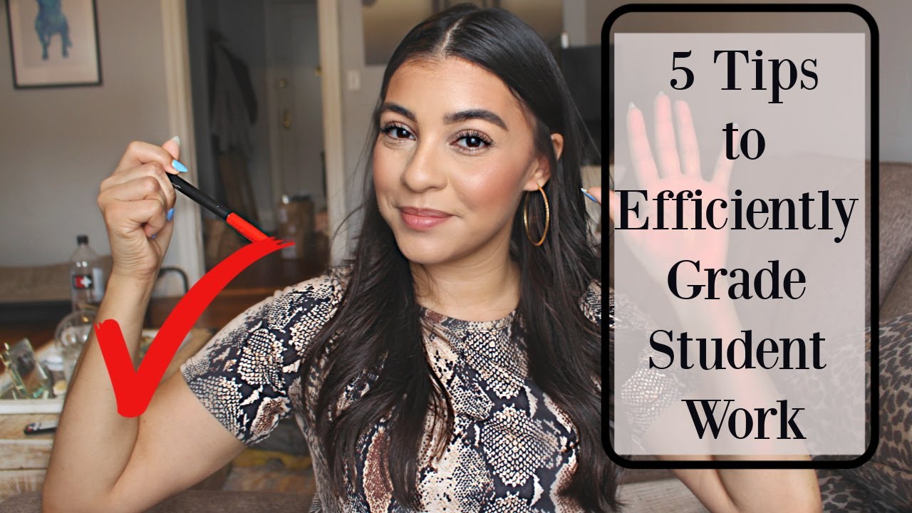 5 Tips to Efficiently Grade Student Work| Grading Hacks