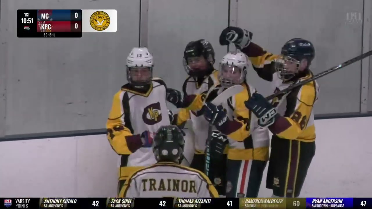 SCHSHL Freshman Hockey | Middle Country vs Kings Park/Commack Black | RECORDING