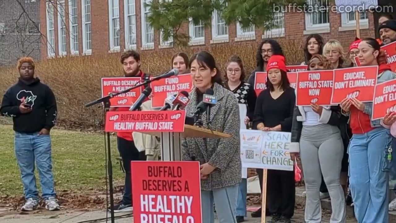 UUP Protest Speeches at Buffalo State University