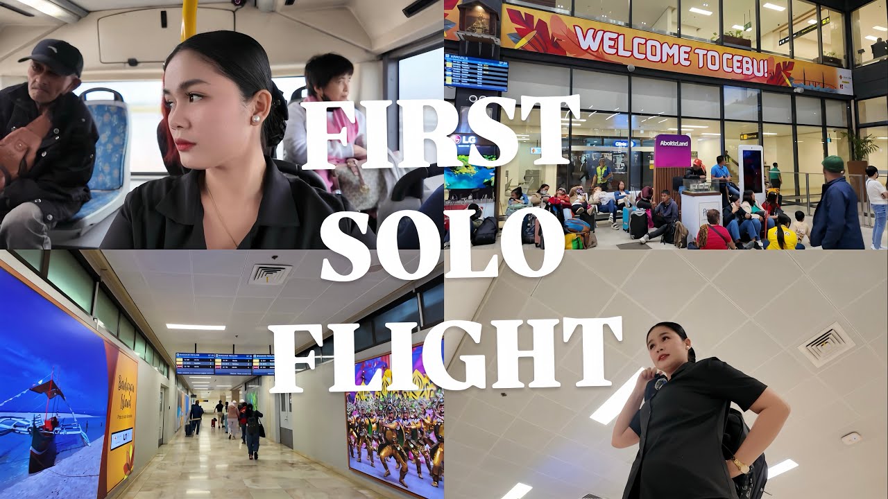 MY FIRST SOLO FLIGHT AND MY FIRST VLOG ✈️🎥