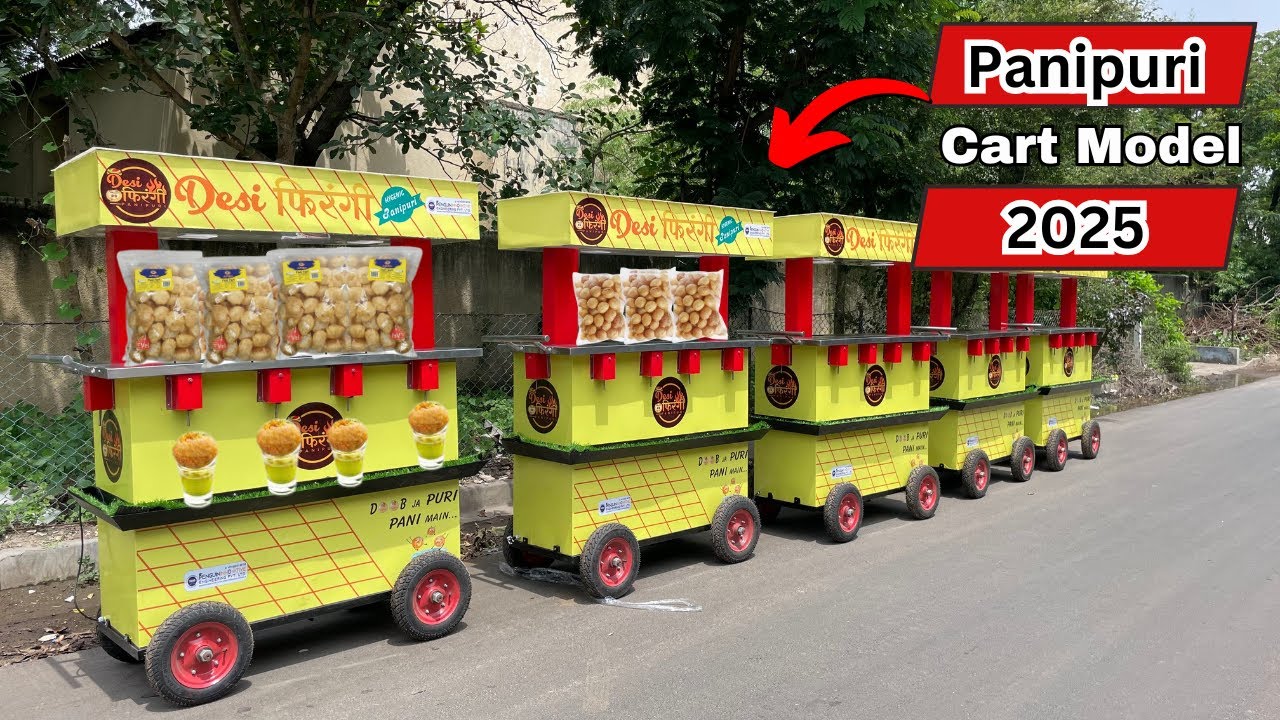 Automatic Panipuri Filling Machine| Panipuri Cart पानीपुरी कार्ट #viral#trending#video