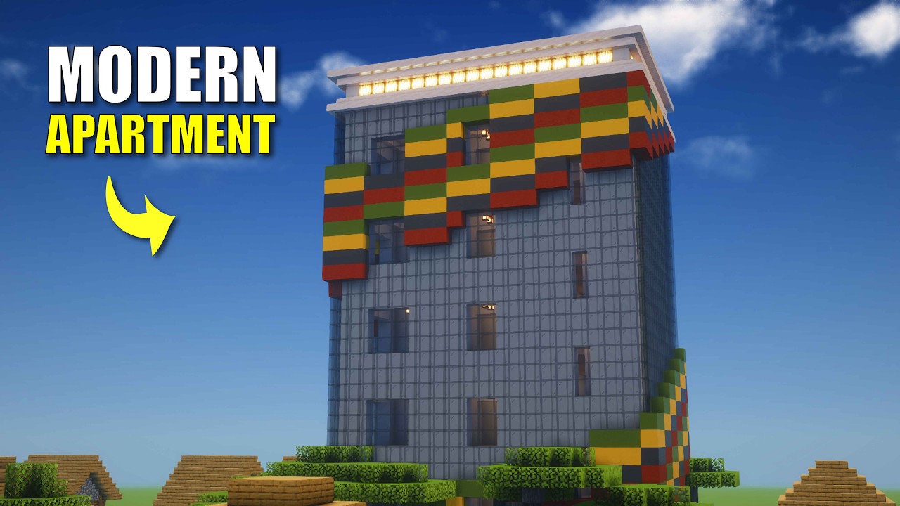 Minecraft: How to Build a Modern Apartment Step by Step | Tutorial