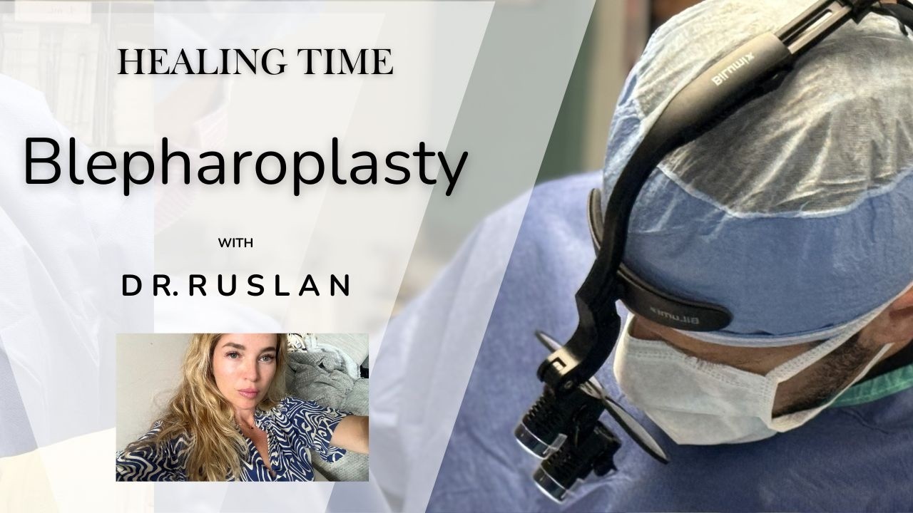 Recovery after a lower blepharoplasty