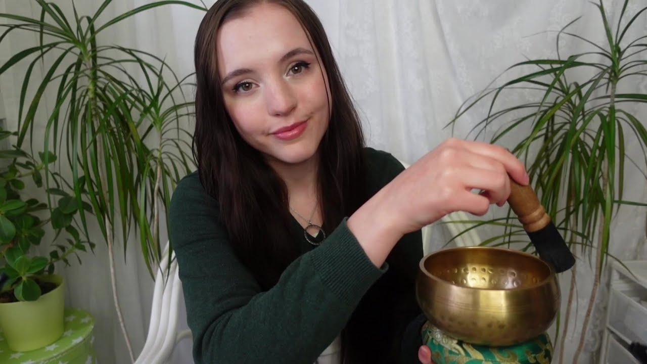 [ASMR] Humming, singing bowl and tuning forks for soothing background sound Zzzz...