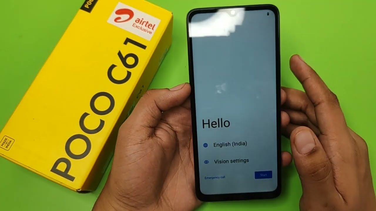 Poco C61: Open New phone | How to set up new phone after buying