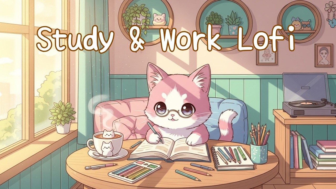 Lofi Music for Studying, Working & Deep Focus with Sakura | Cozy Cafe Coworking