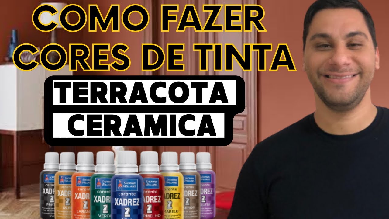 COMO FAZER A COR TERRACOTA E CERÂMICA COM CORANTE XADREZ