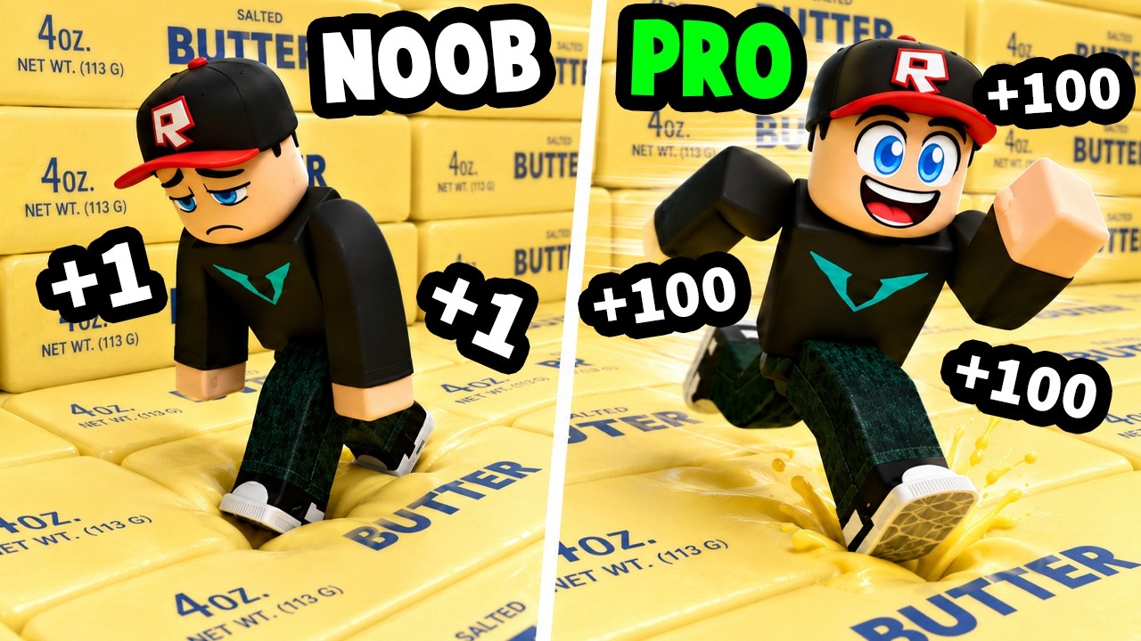 ZACZYNAM OD POCZĄTKU I ZOSTAJĘ NAJSZYBSZY w +1 Speed Butter Escape w ROBLOX!