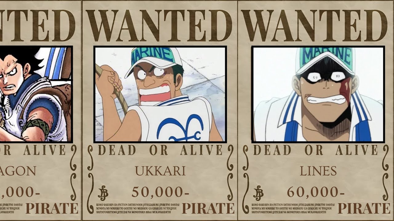 All Marine Ranks and Their Bounties in One Piece