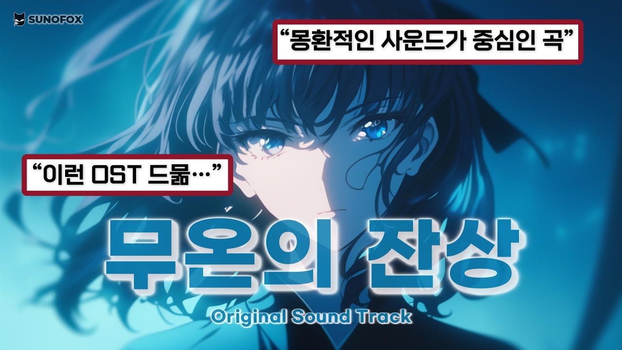 🦊 판타지 Anime OST | 무온의 잔상 — Cold Dreamy × Minimal Anime 감성 | Lyrics