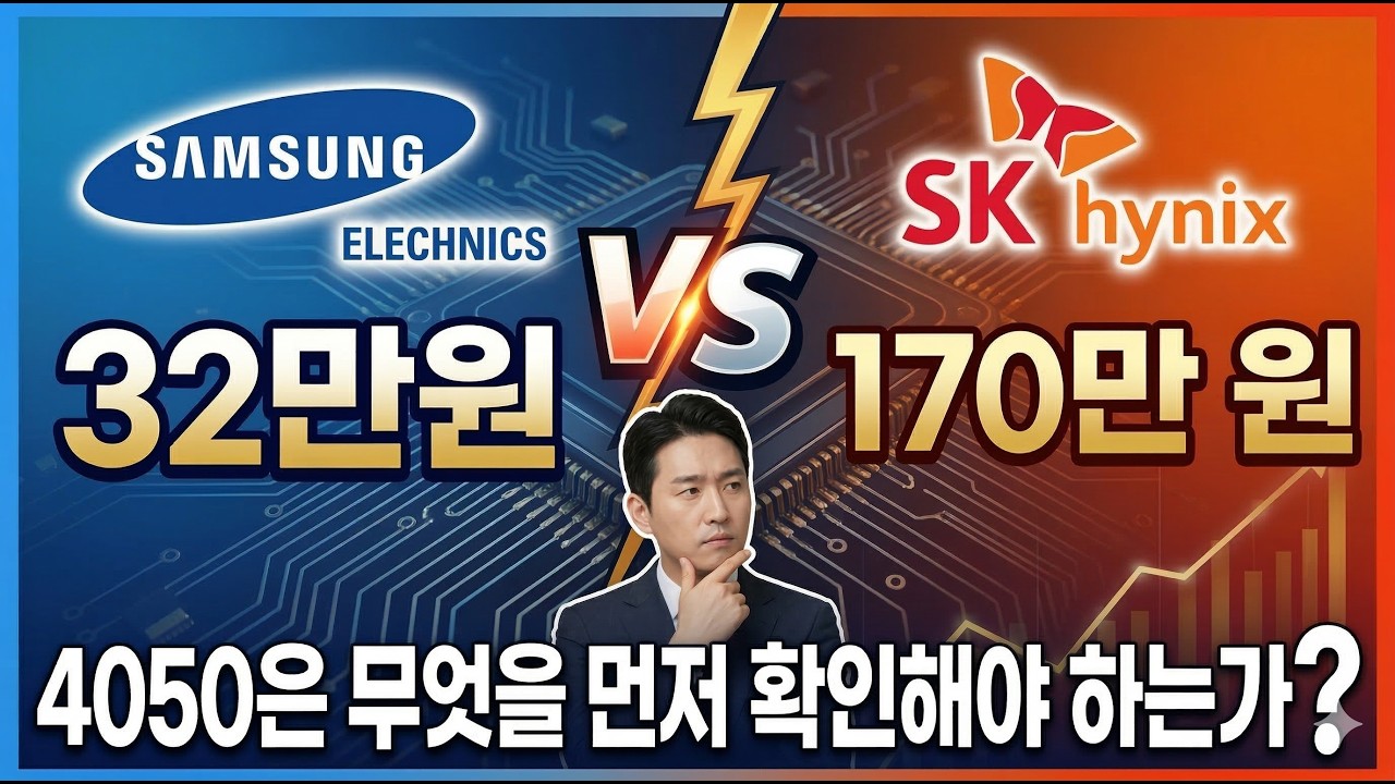 삼성전자 32만원 vs SK하이닉스 170만원 l 4050은 무엇을 먼저 확인해야 하는가?