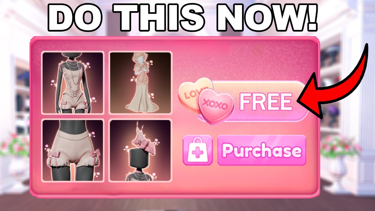 How to get FREE CANDY HEART ITEMS in Dress to Impress!