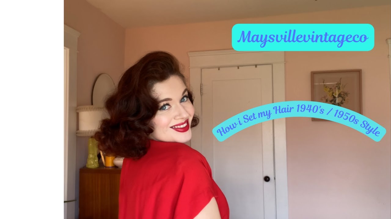 How I set my hair 1940's/1950s style