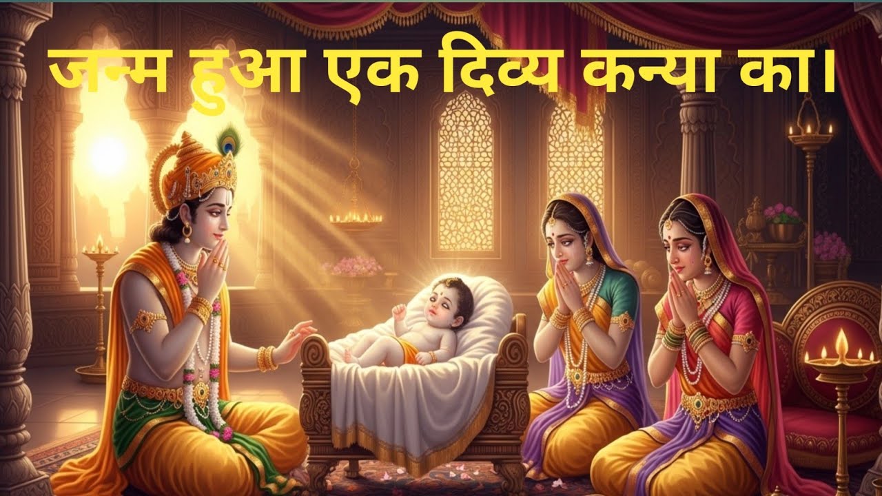  जन्म हुआ एक दिव्य कन्या का।#krishnabhakti #bhaktivideo #seen 